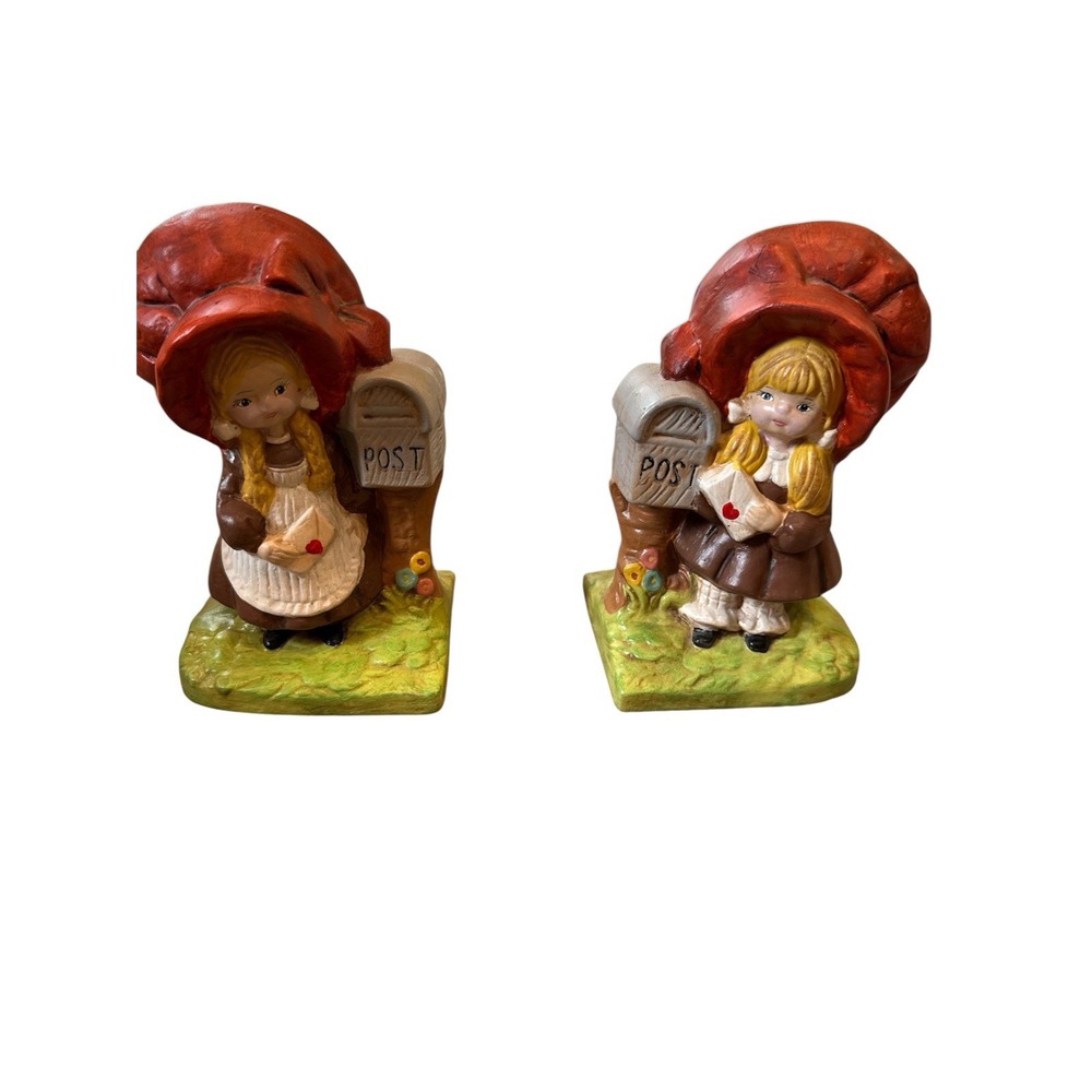 Art Pottery Sunbonnet Girls Ceramic‎ Bookends